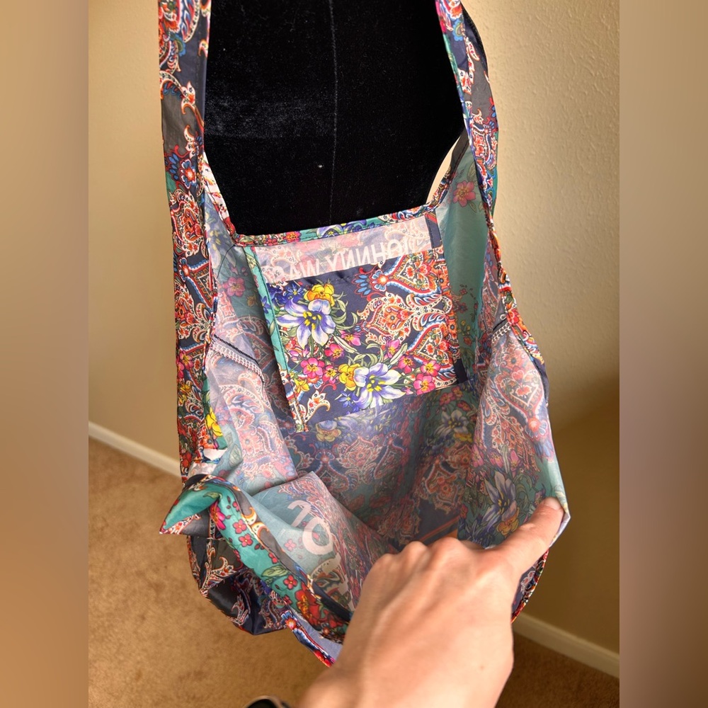 Johnny Was reusable flower tote - Picture 2 of 2